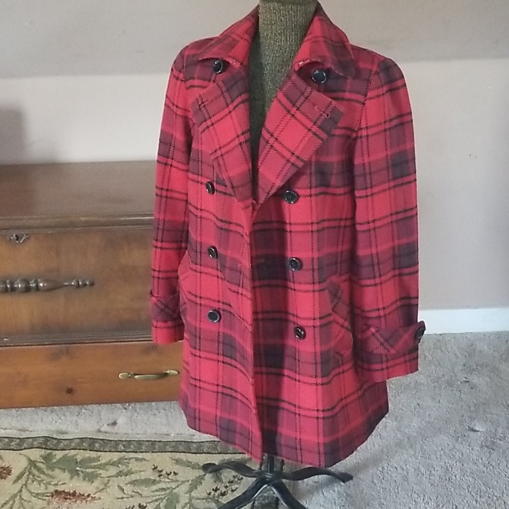 Wool blend coat